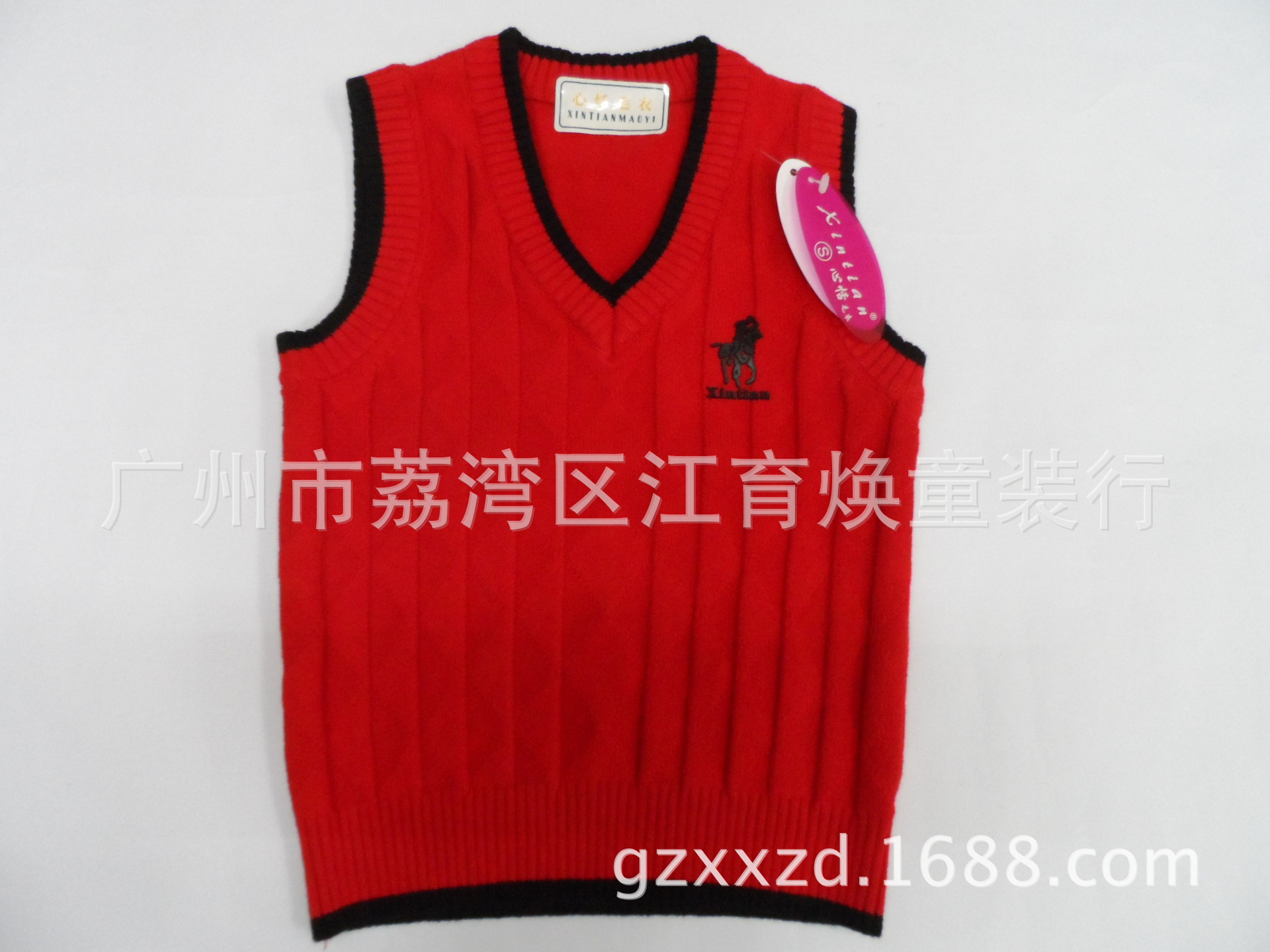 心恬<em>毛衣加厚开</em>胸V领<em>毛衣</em>儿童羊毛衫大童羊毛