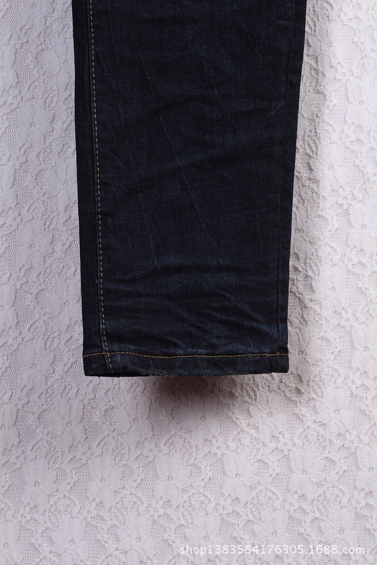 批发采购女式牛仔裤-新款供应显瘦长款牛仔裤