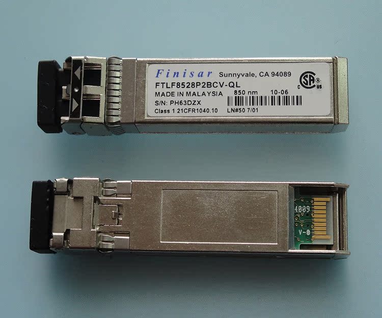 原装finisar fc光模块 8g 多模双纤sfp ftlf8528p2bcv-ql c