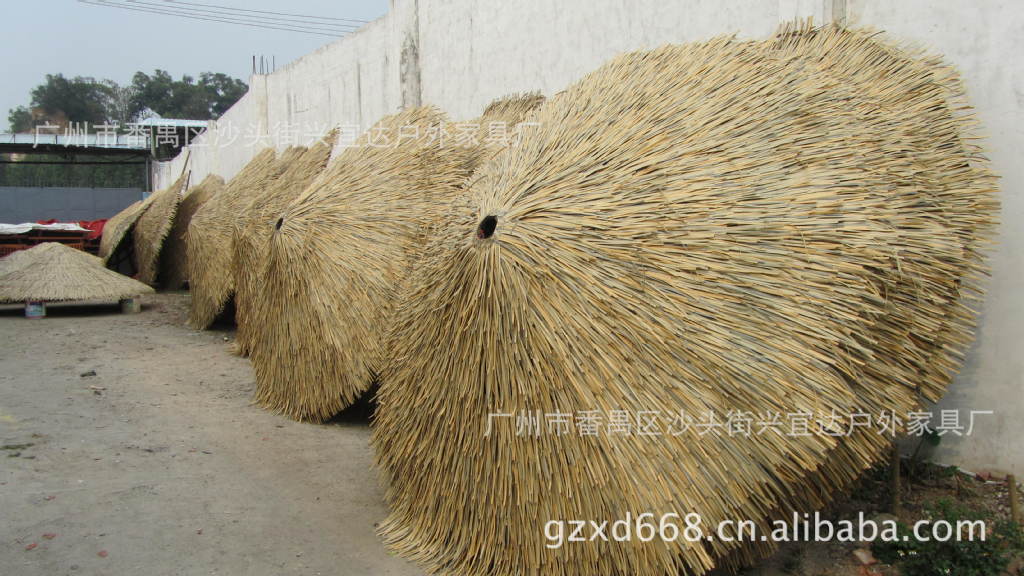 【广东景观吊顶户外茅草屋茅草亭专业过道亭茅草楼效果图订做豪华别墅不图片