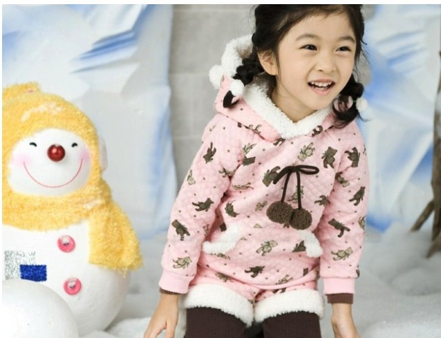 2013新款 pink ideal秋<em>冬季</em>童套装 棉<em>卫衣</em>+<em>短裤</em>