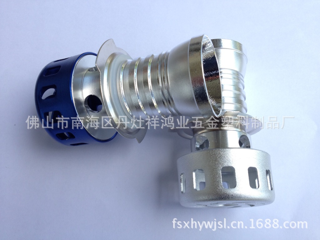 摩托车电动车二代立柱双珠LED前大灯塑料卡盘