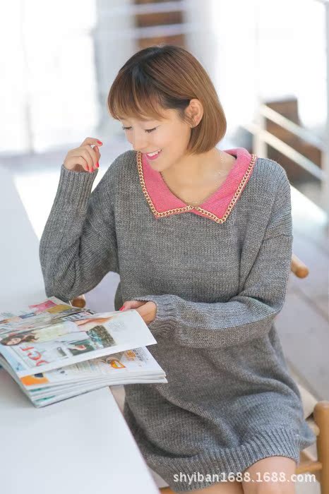 特批 秋<em>冬季</em>新款 <em>加厚孕妇毛衣</em> 孕妇宽松上衣孕