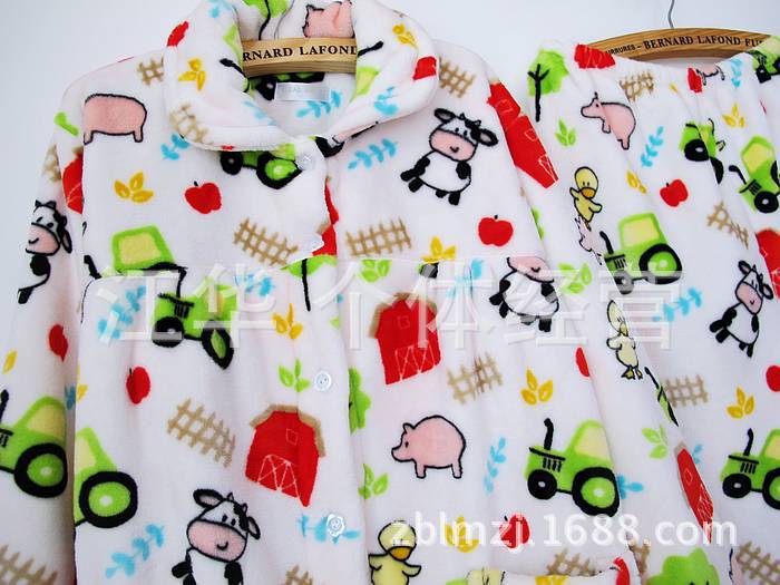 【外贸库存尾货 <em>加厚保暖冬</em>款法兰绒珊瑚绒女