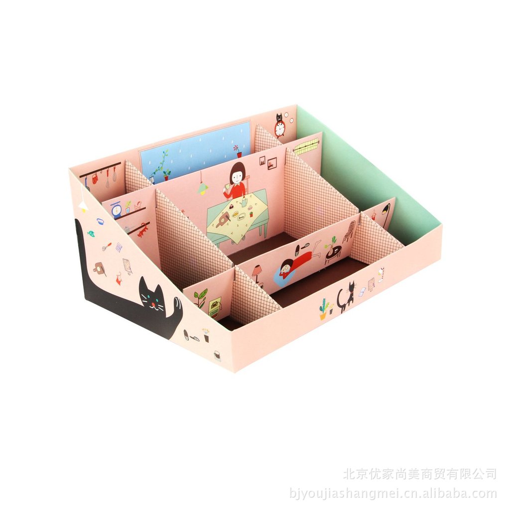 UPLUS韓國熱賣可愛DIY桌面整理折疊收納盒工廠,批發,進口,代購