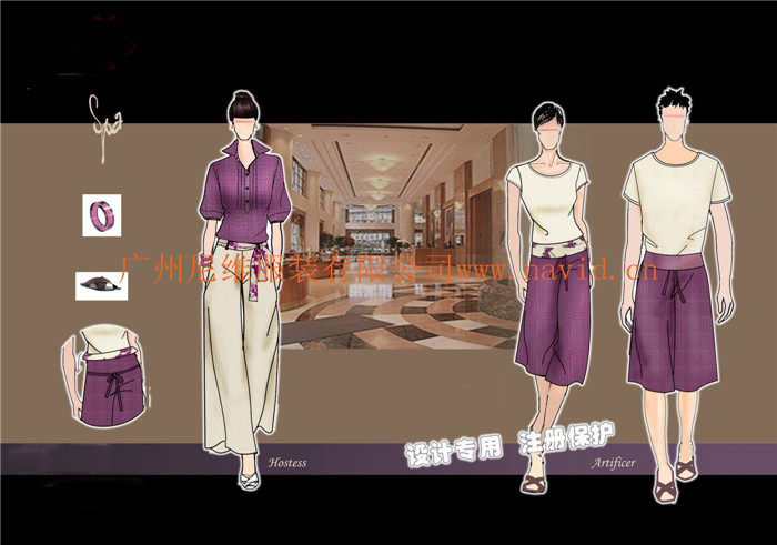 【酒店会所服装 专业设计 款式新颖 有多个星级