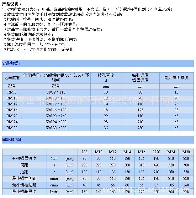螺栓-M20*260L 卡尔基 化学螺栓 螺栓 镀锌螺栓