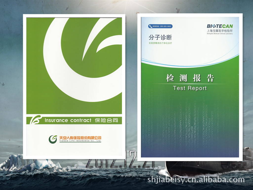 检测报告封面装订封面印刷制作 2万册以上赠送进口装订机器