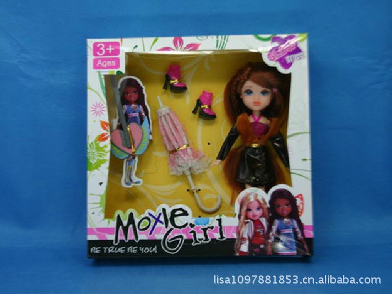 【9寸<em>大头妹</em>(配雨伞)芭芘玩具】价格,厂家,图片