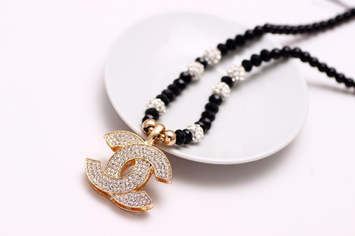 批发采购项饰-<em>韩版毛衣链</em>双cc款珠子钻球满钻