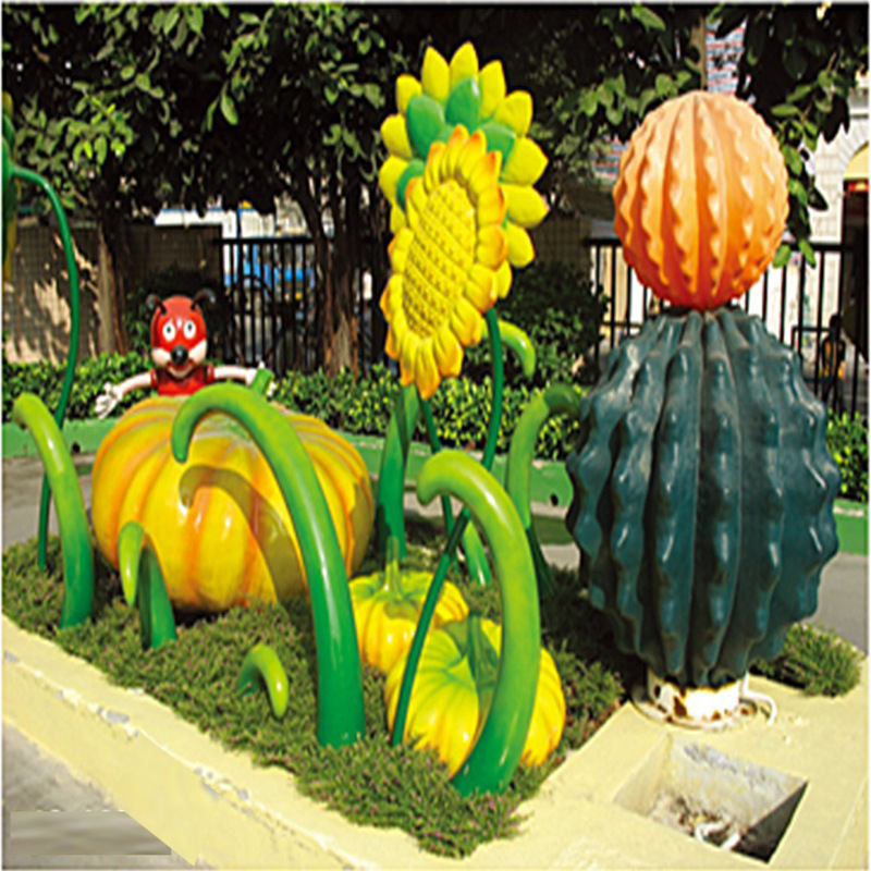 厂家直销大型游乐园设备 向日葵仿真植物 仙人