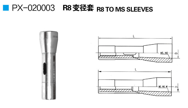 px-020003  R8變徑套