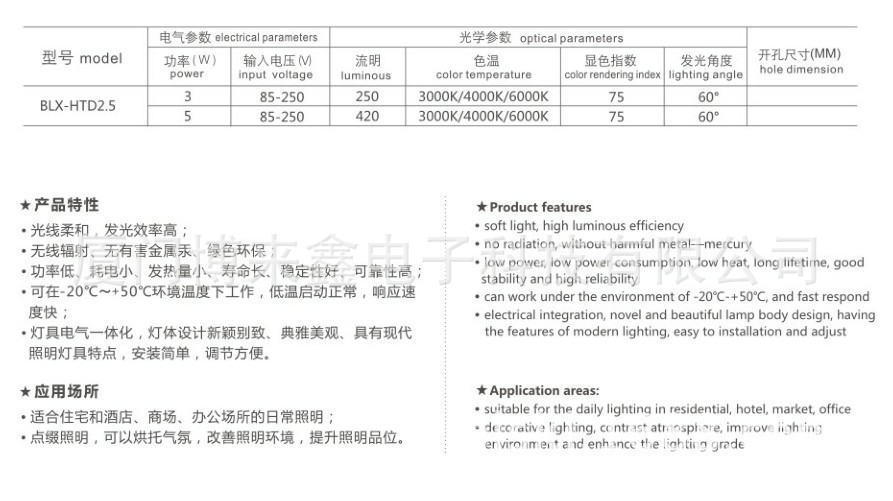 规格参数