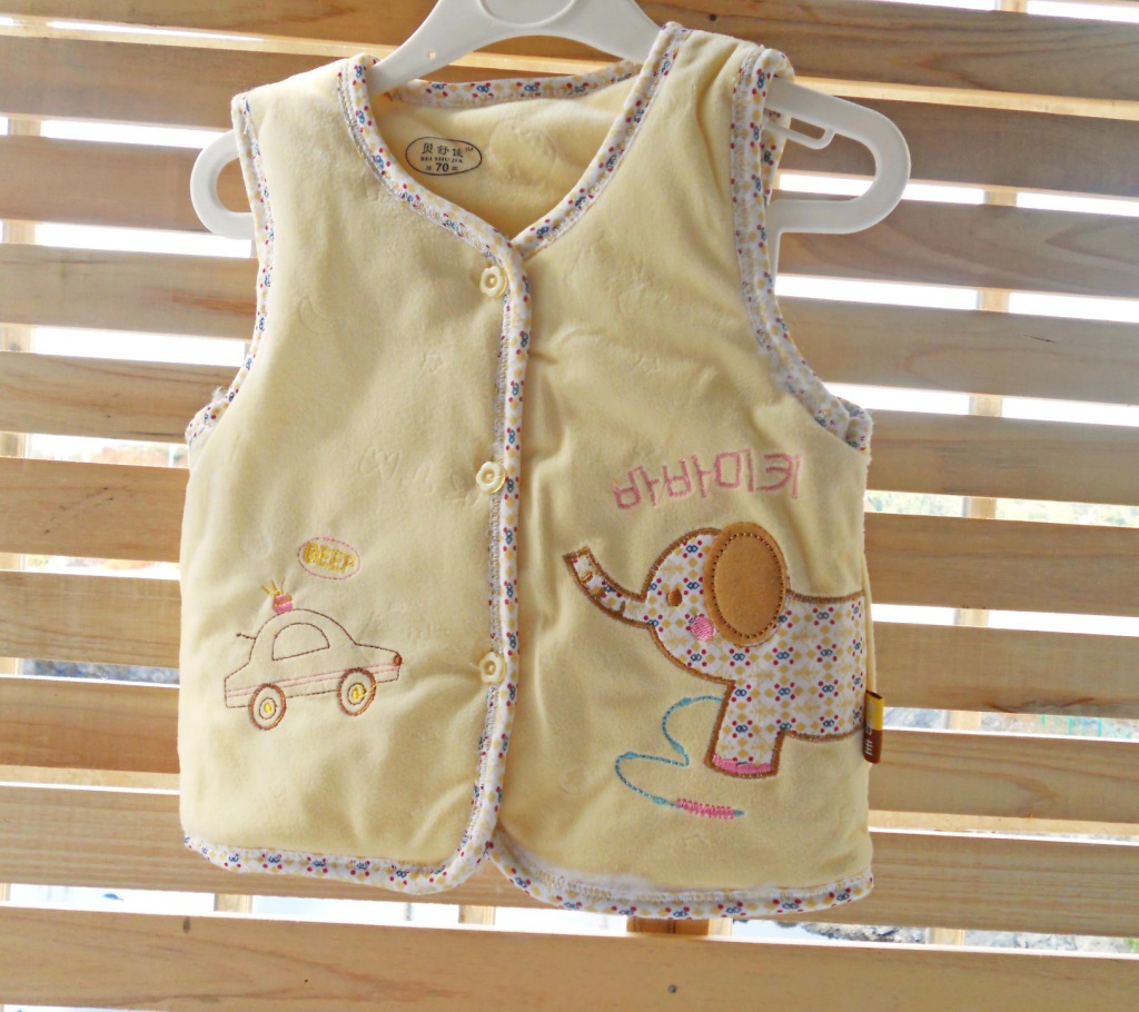 【秋冬新款 宝宝<em>马甲</em> 100%<em>水晶绒</em> 纯棉 婴幼儿