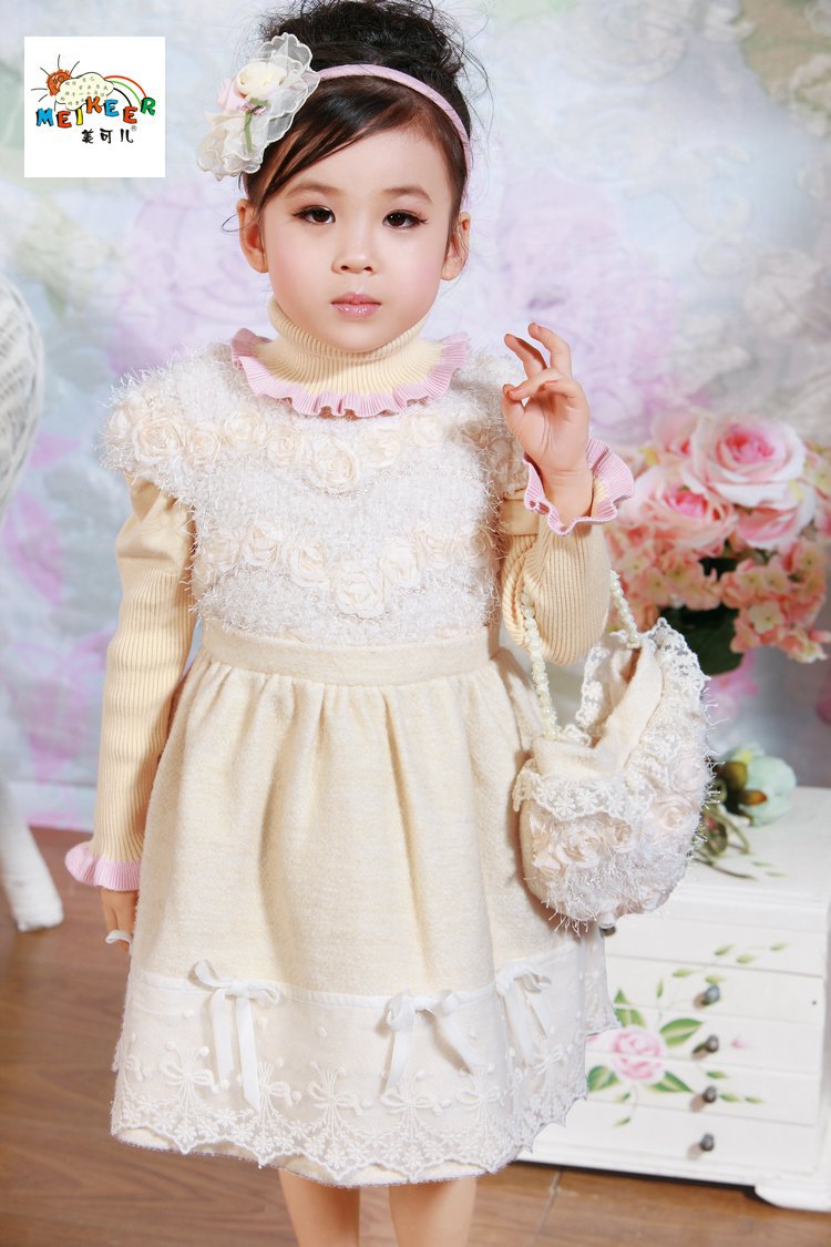 美可儿品牌童装 2013中<em>大童秋冬</em>新品 可爱公主