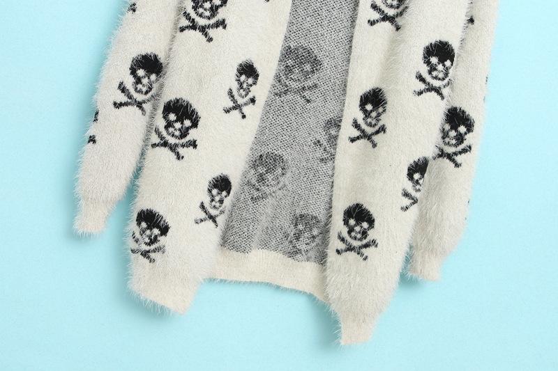 【2013秋冬女装新款 <em>批发</em> 欧美 <em>时尚</em>骷髅嵌花开