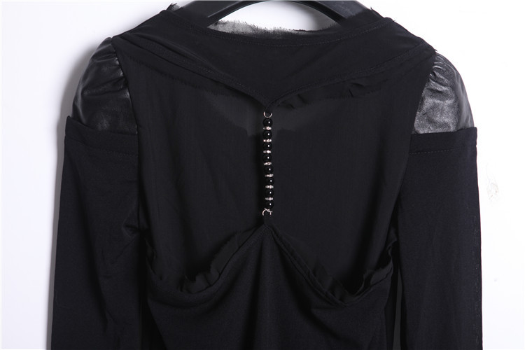 批发采购女式皮衣-海宁2013新款女式高档黑色