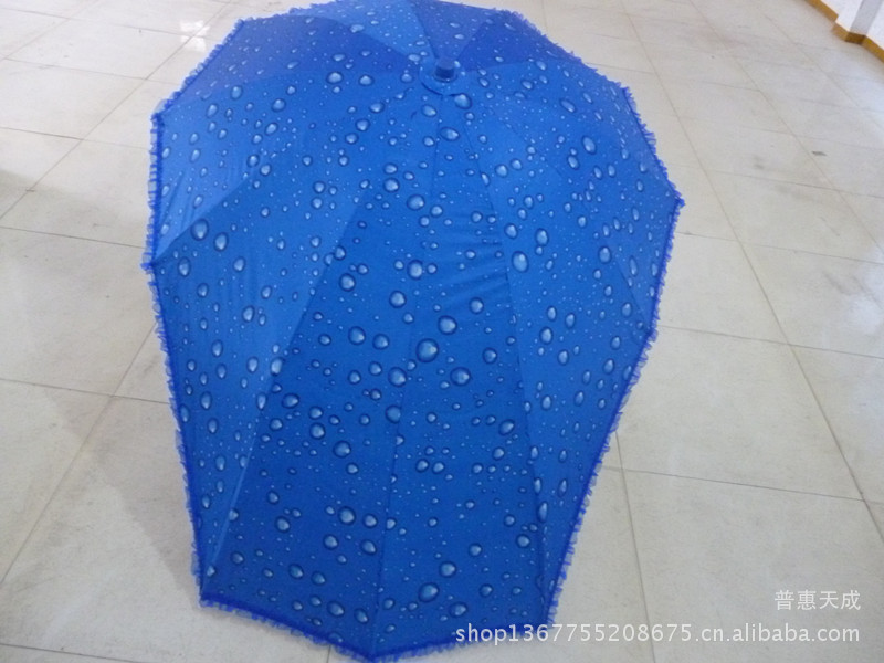 【低价批发电动车遮阳伞太阳伞雨滴花边系列】