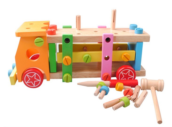 【【高档】儿童积木制益智可拆装玩具男孩百变