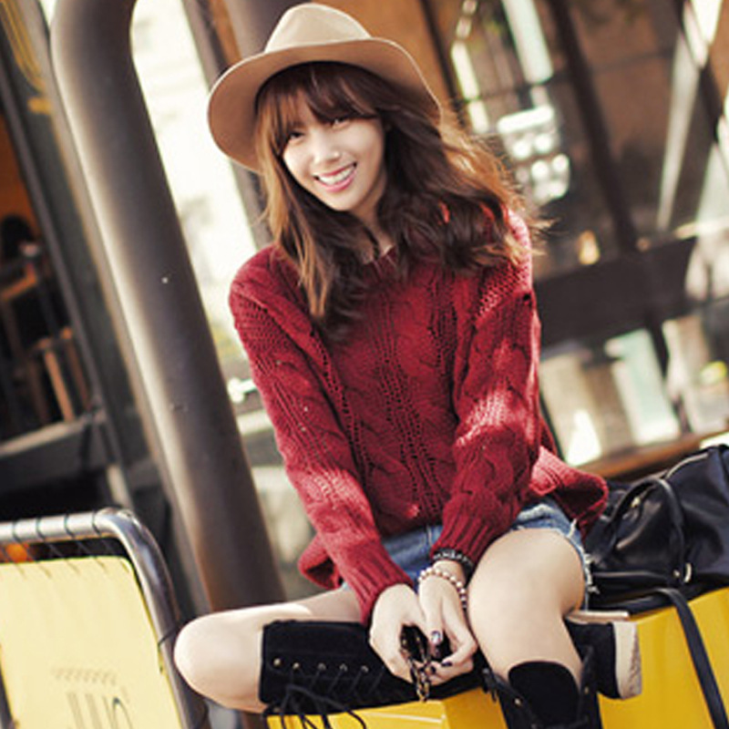 <em>秋冬装</em>韩版<em>毛衣</em>男式麻花<em>毛衣</em>圆领情侣<em>毛衣</em>女士