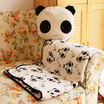 批發 小號可愛熊貓空調毯 空調被 靠墊被 填充毛絨玩具禮品招代理