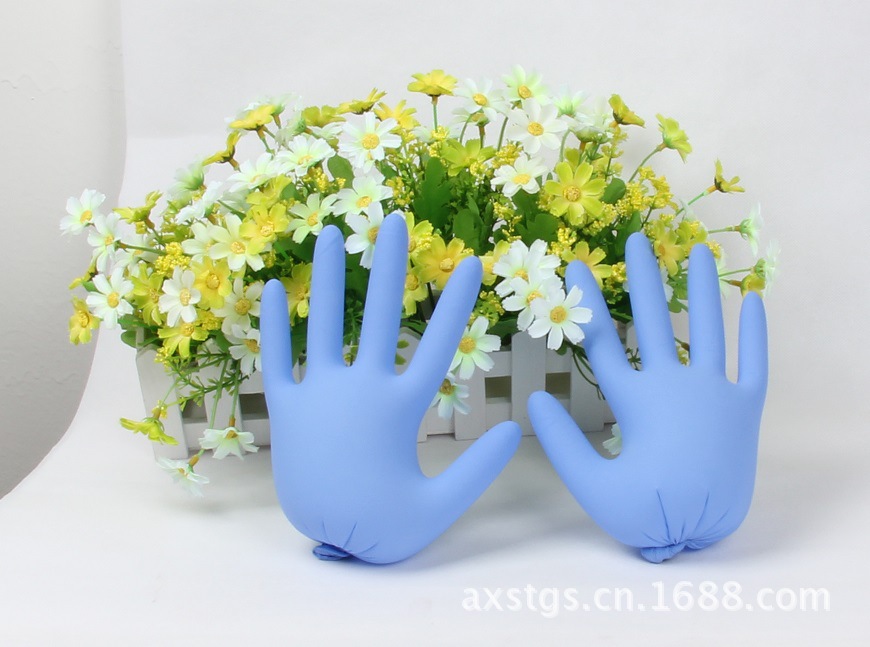 12寸无粉丁晴手套 丁睛手套 一次性手套 专业供