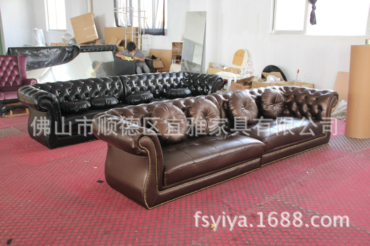 【广东宜雅家具 简约欧式沙发白色 后现代客厅