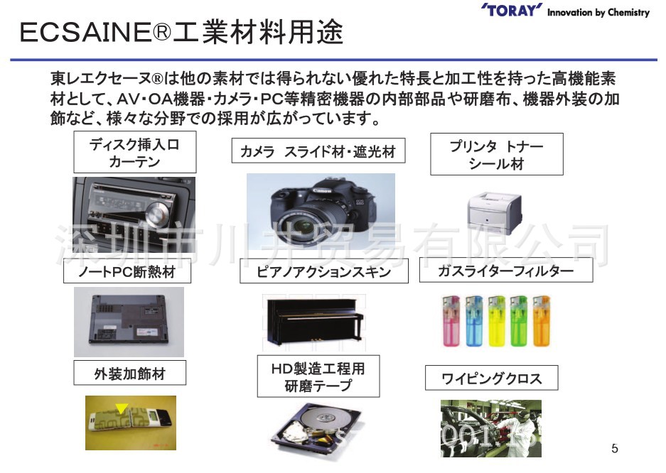 ECSAINE 工業(yè)用途