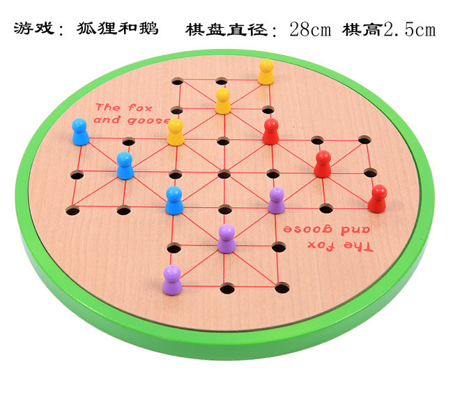 品名 :多功能五合一棋 (跳棋)( 飞行棋)( 五子棋)( 单身贵族 )(狐狸与