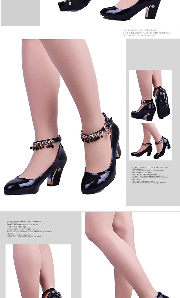 <em>品牌</em>单鞋 <em>高档女鞋</em> 高跟鞋粗跟批发 美人花621