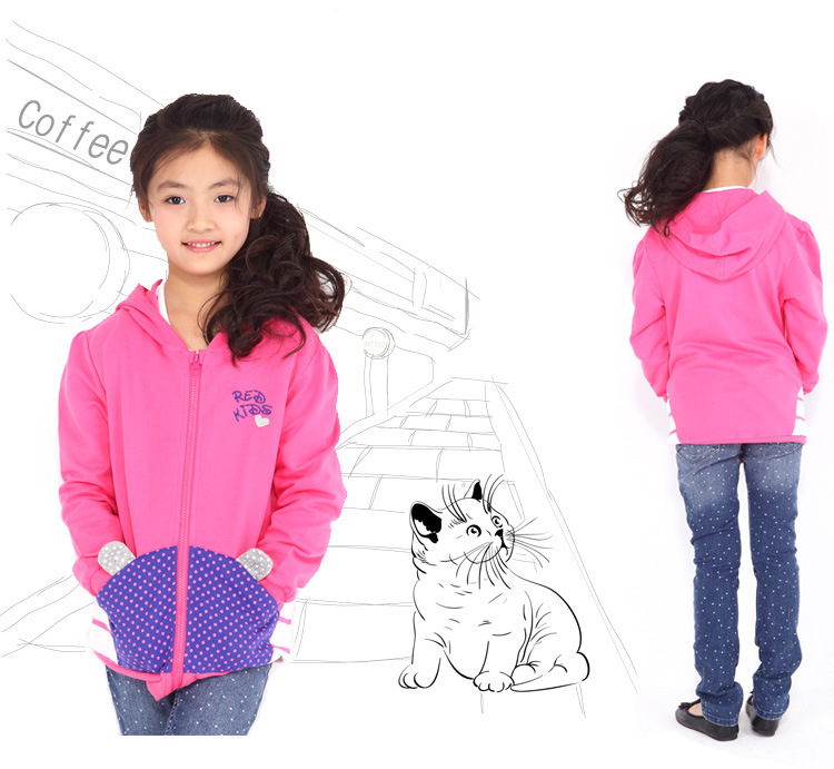 【春季新款女童<em>外套</em> 中大<em>童女</em>童<em>外套开衫</em>批发