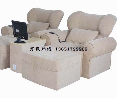 沙发类-上海嘉定区带电视足浴沙发定制 足浴按