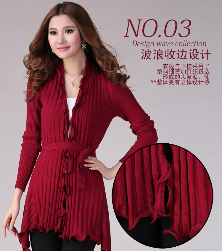 【韩版大码外搭<em>外套</em>披肩 百搭 修身<em>中</em>长款针织