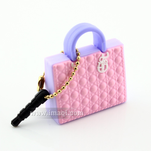 Dior迪奥拼色戴妃包 防尘塞