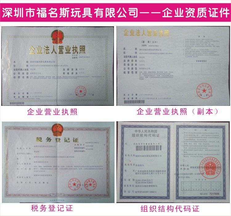 通用企业资质材料