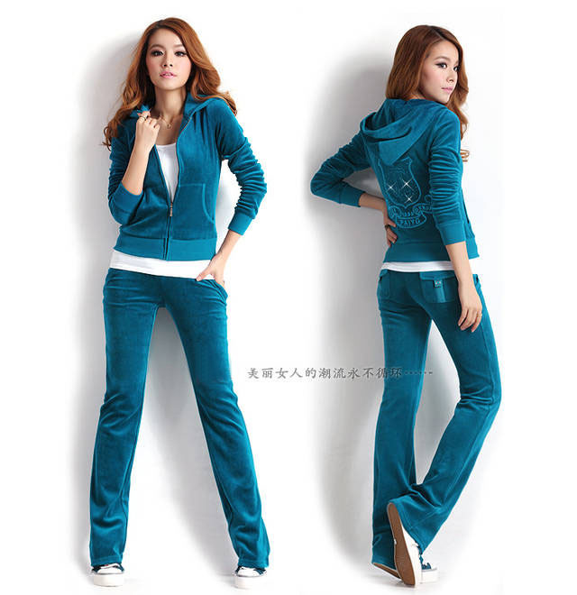 2013天鹅绒卫衣<em>女春秋</em>装外套开衫运动套装休