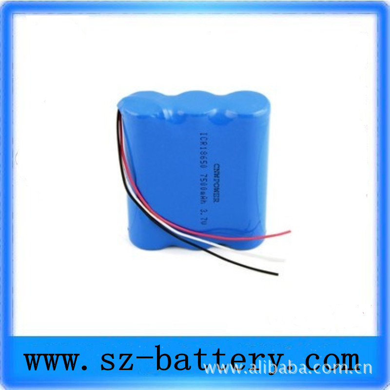 3.7V锂离子电池 7500mAh 高容量锂电池组