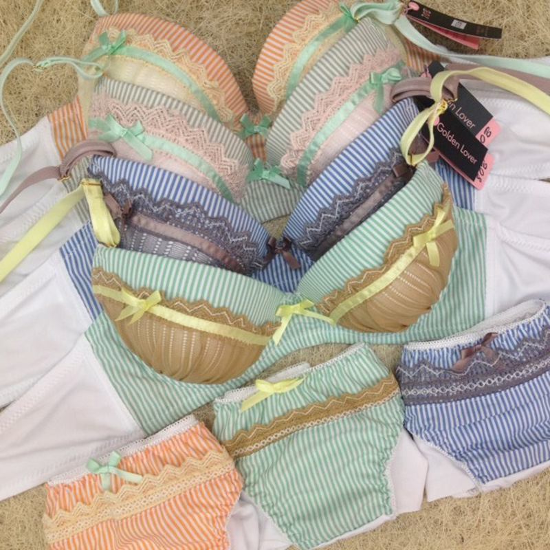 【新款】蕾丝排扣<em>外贸</em>品牌聚拢<em>女士</em>内衣 日系