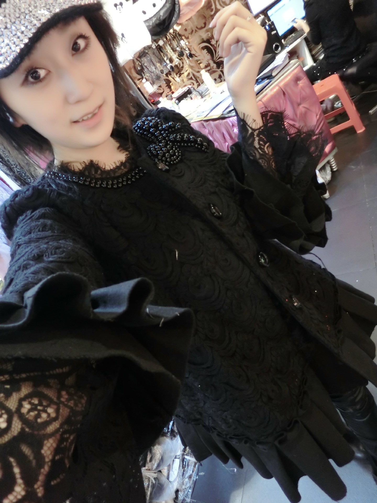 站外套 修身格纹<em>女装</em>外套 <em>恋爱假期欧美女装</em> 图