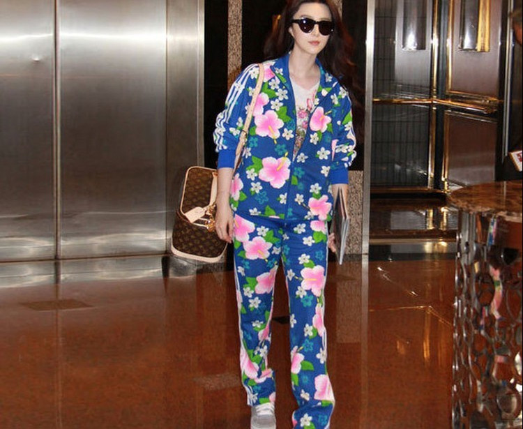 【2013新款夏季明星<em>范冰冰</em>大同款花朵短袖短