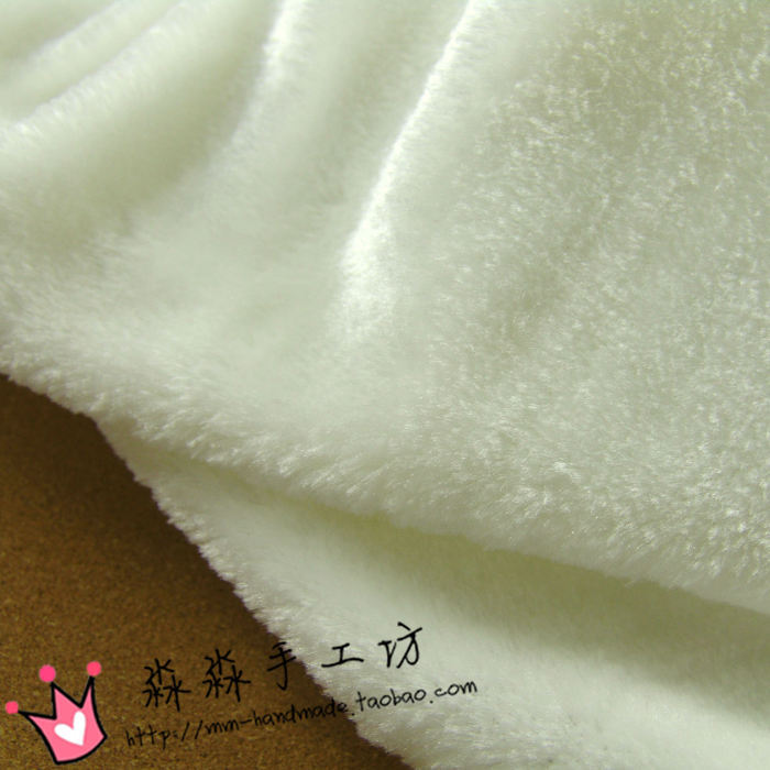 高档柔软<em>白色</em>仿皮草<em>服装绒毛</em>布料 大衣里料 围