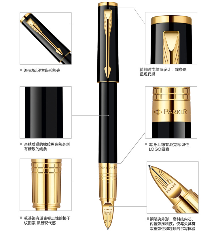 【派克书写新科技-第五元素 钢笔笔尖造型 可更