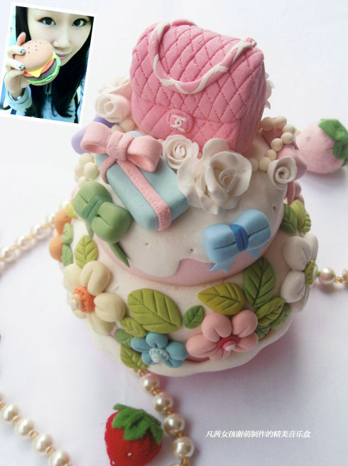 #凡茜创意自由地#@小名叫萌萌 教凡茜女孩粘