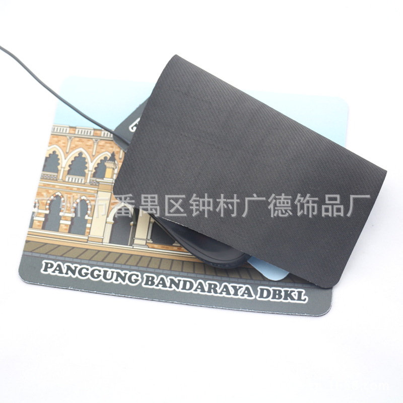 【广州厂家生产环保橡胶鼠标垫 热转印布面橡