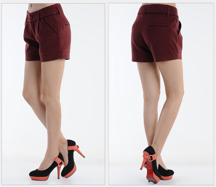 【VINEEYA秋冬哈伦新款<em>女式加厚</em>休闲毛呢短