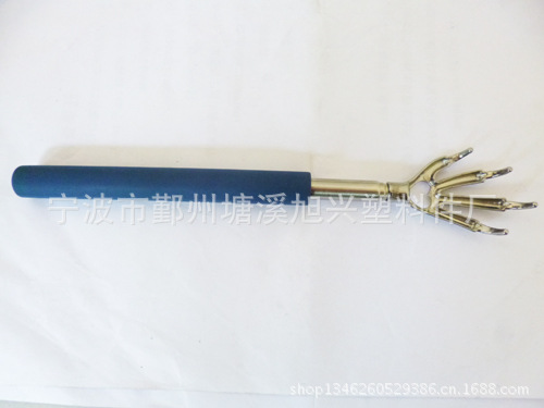 供應不求人抓背器 按摩器摳背器 不銹鋼五爪伸縮抓癢器
