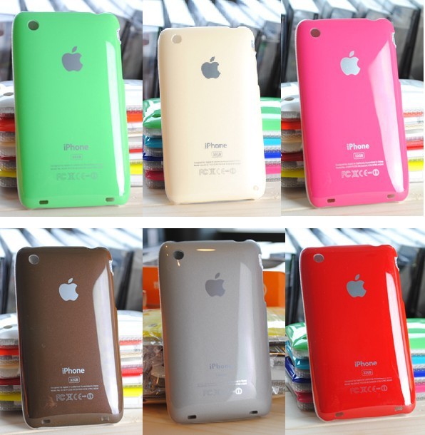 苹果3代iphone 3g 3gs手机壳 彩壳 手机外套 a级烫金保护壳 配件