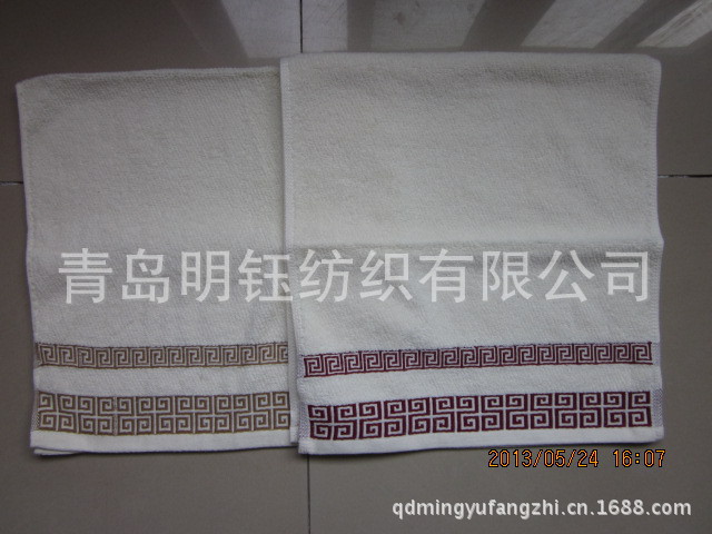 提花云字头毛巾2