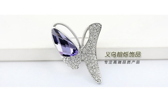 【高档水晶<em>胸针</em> 完美奥地利水晶 <em>女式</em>胸花饰品