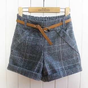 批发采购<em>女式</em>休闲裤-秋冬新款<em>短裤</em>复古<em>英伦风</em>